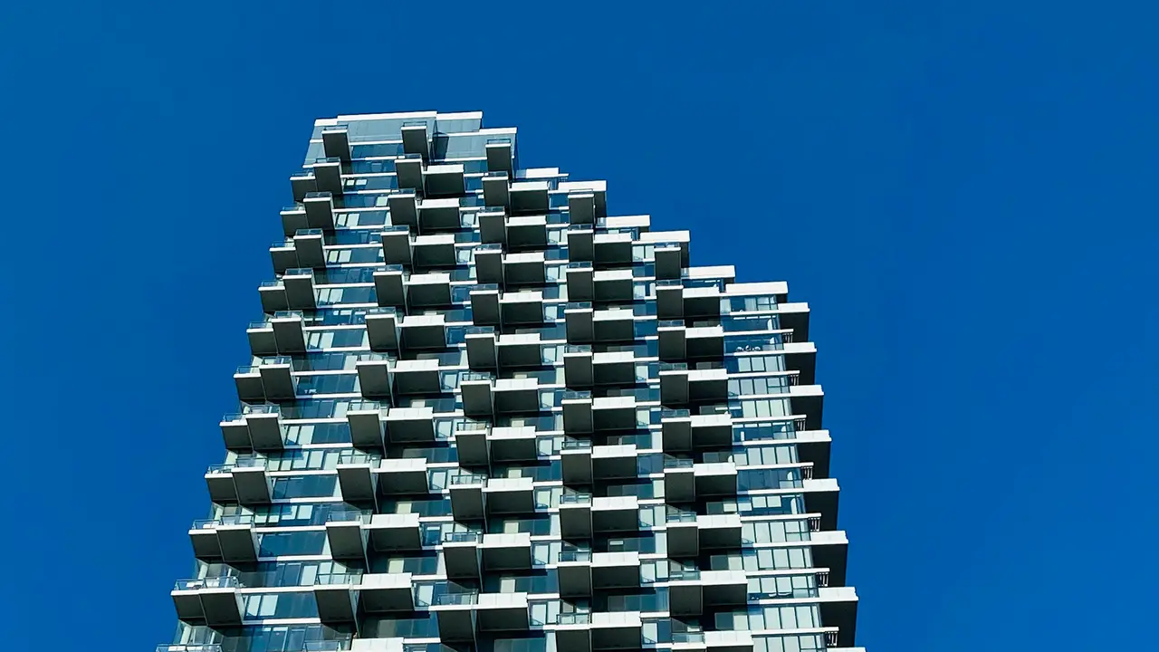 Exterior image of a condo building in Liberty Village.