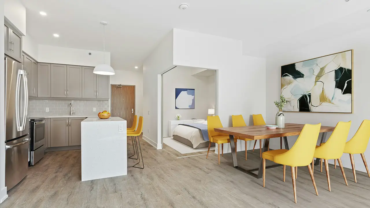An image of a very common Liberty Village condo in terms of size and layout.